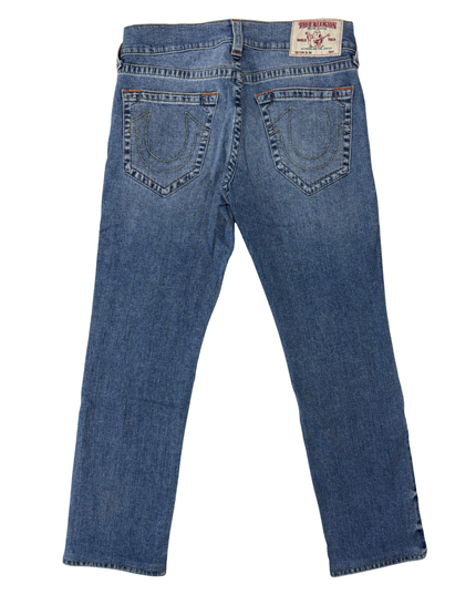 True Religion Slim Fit Blue Denim Jeans - L | Waist: 34"