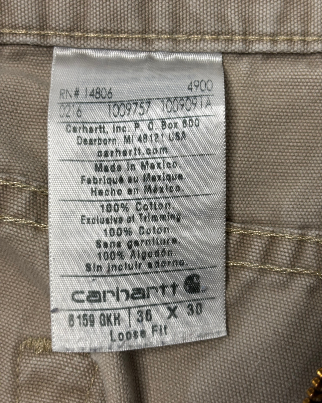 Carhartt Loose Fit Golden Khaki Duck Canvas Carpenter Pant