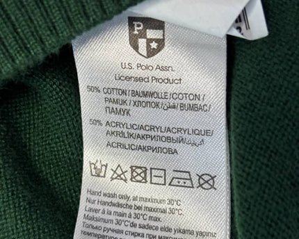 U.S. Polo Assn. Green Crewneck Knit Sweater