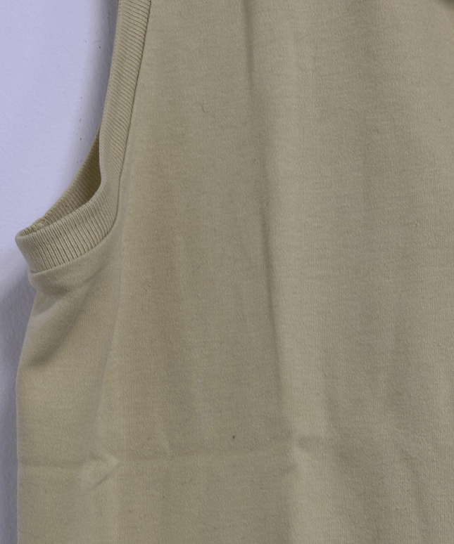 Ralph Lauren Sport Pale Yellow Sleeveless Cotton Polo Shirt
