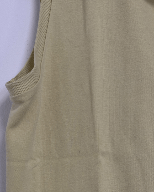 Ralph Lauren Sport Pale Yellow Sleeveless Cotton Polo Shirt