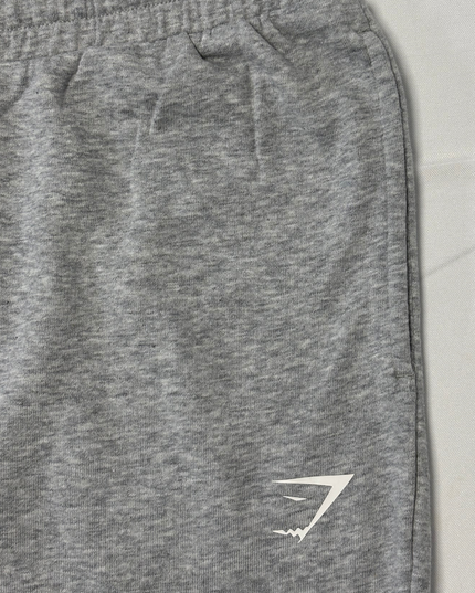 Gymshark Essential Oversized Light Gray Marl Cuffed Joggers