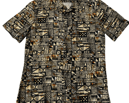 DeFacto DF Slim Fit Tribal Print Viscose Shirt