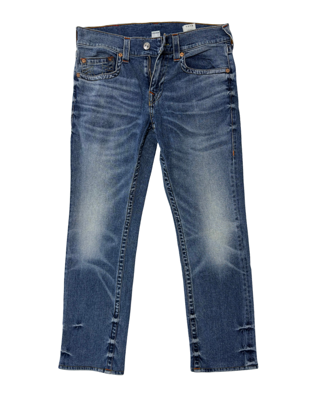 True Religion Slim Fit Blue Denim Jeans - L | Waist: 34"