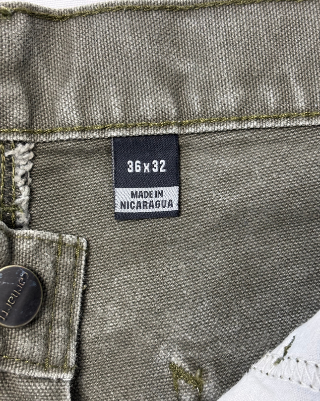 Carhartt Loose Fit Canvas Moss Green Carpenter Chino Pants