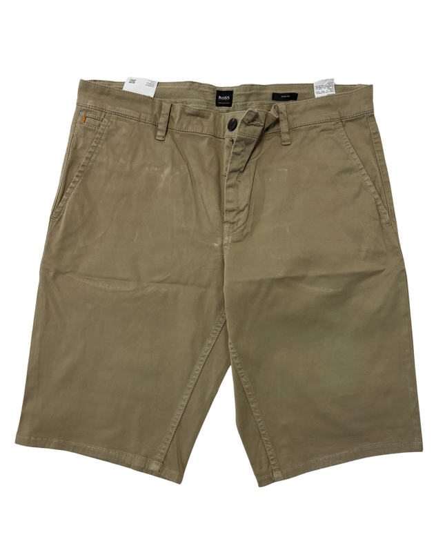 Hugo Boss Slim Fit Khaki Chino Shorts - L | Waist: 34"