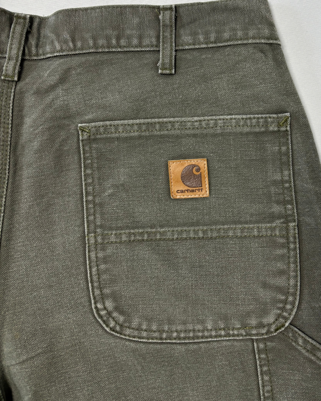 Carhartt Loose Fit Canvas Moss Green Carpenter Chino Pants