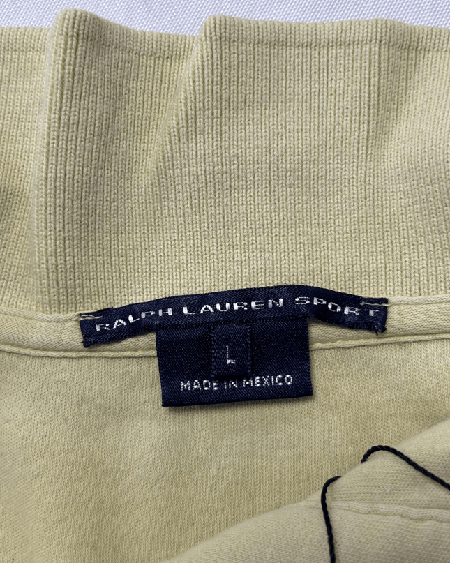 Ralph Lauren Sport Pale Yellow Sleeveless Cotton Polo Shirt