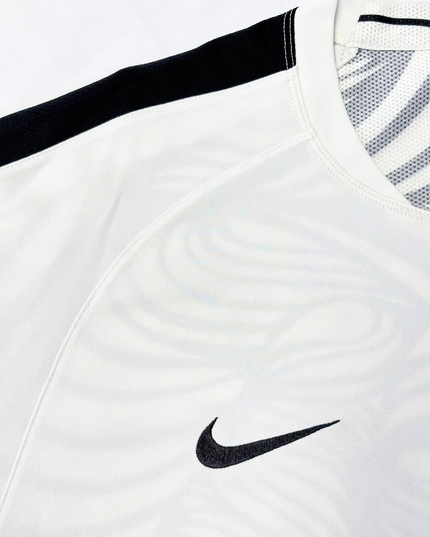 Nike Dri-FIT White & Black Abstract Fist Graphic Football Training Jersey