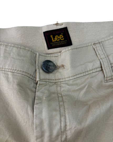 Lee Off-White Cargo Shorts - M