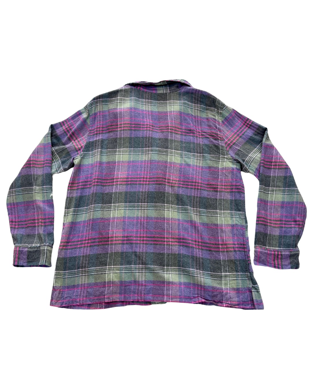 Lauren by Ralph Lauren - Purple Plaid Button-Up Shirt - L