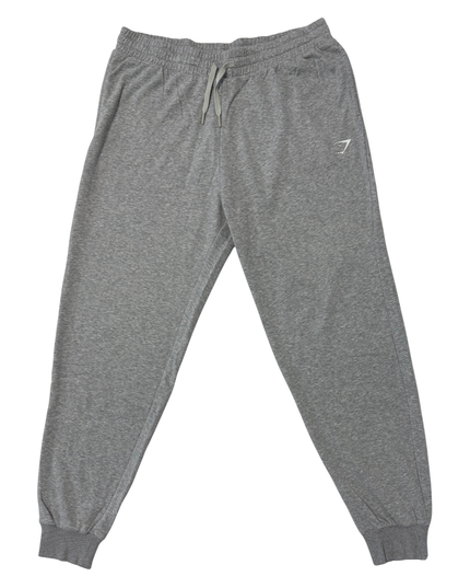 Gymshark Essential Oversized Light Gray Marl Cuffed Joggers