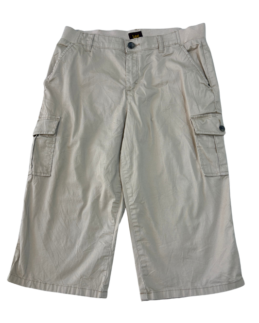 Lee Off-White Cargo Shorts - M