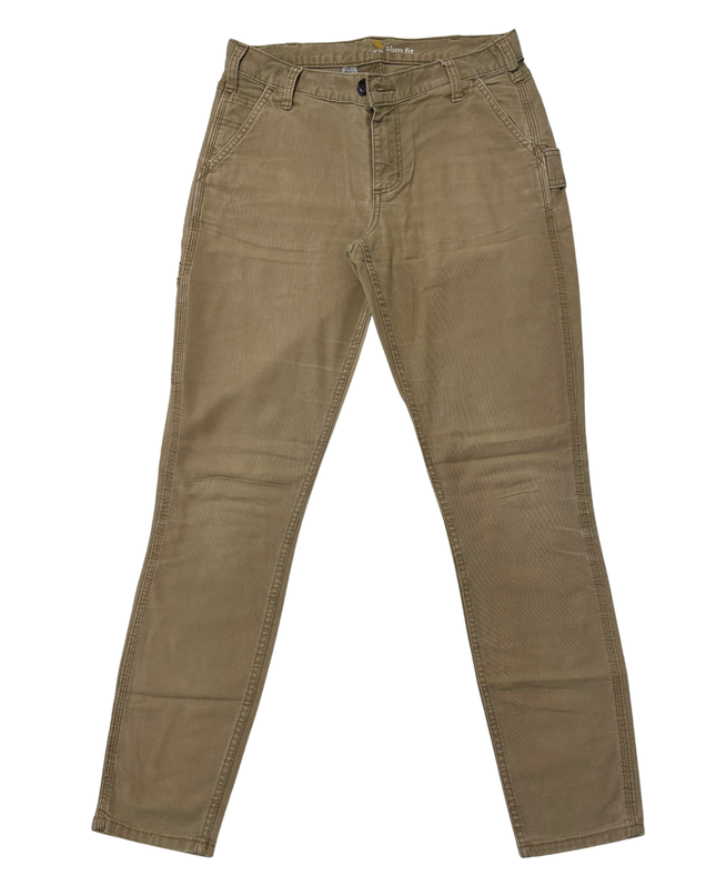 Carhartt Slim Fit Canvas Brown Carpenter Pants