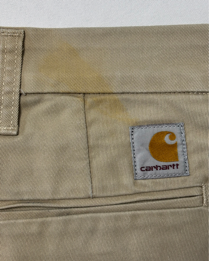 Carhartt WIP Khaki Beige Work Chino Pants - L | Waist: 34"