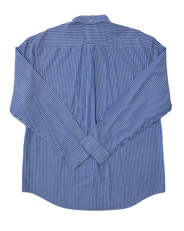 GANT The Breton Regular Fit Blue & White Striped Shirt