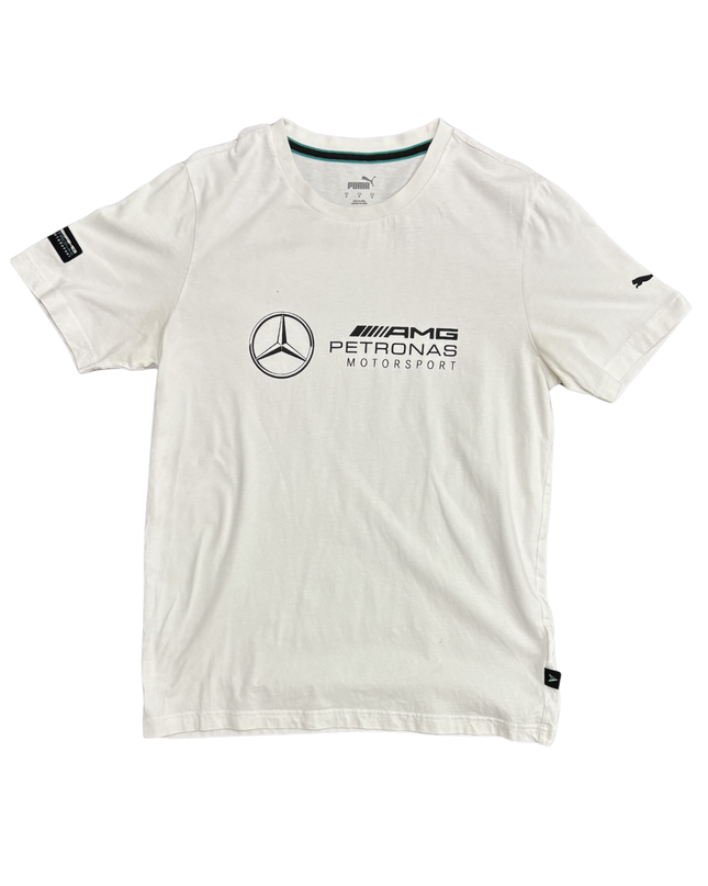 Puma Mercedes AMG Petronas Motorsport White Graphic T-Shirt - S