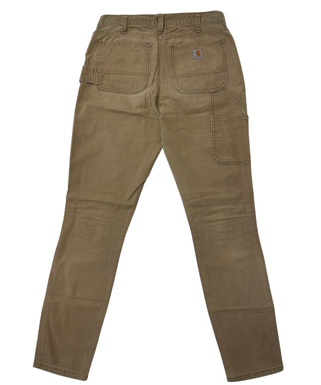 Carhartt Slim Fit Canvas Brown Carpenter Pants