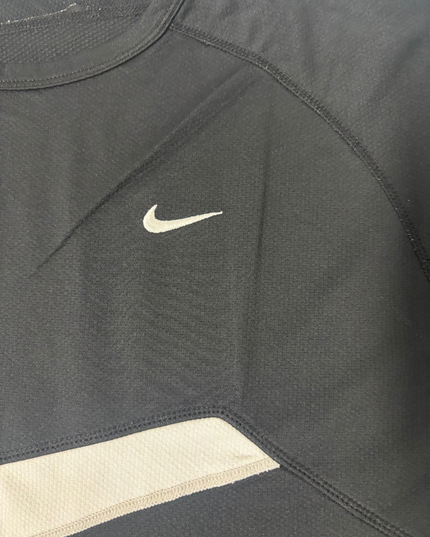 Nike Dri-FIT Black & White Panel Training T-Shirt - L