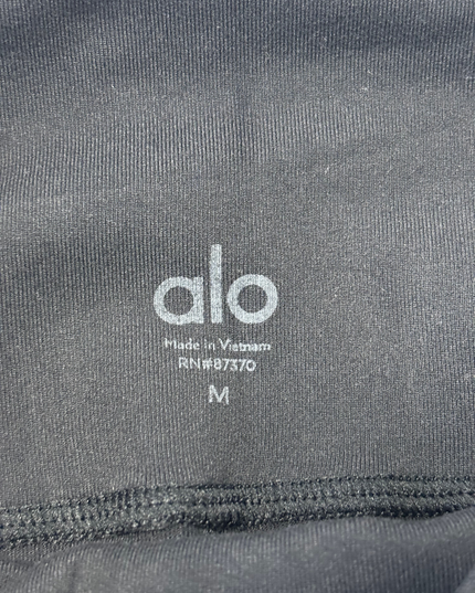 Alo Yoga Black High-Waist Airbrush Leggings - XS | Waist: 24"