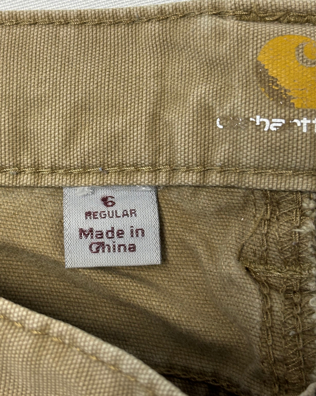 Carhartt Slim Fit Canvas Brown Carpenter Pants