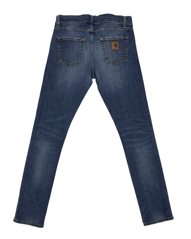 Carhartt WIP Rebel Pant Slim Fit Faded Blue Denim Jeans - S | Waist: 31"