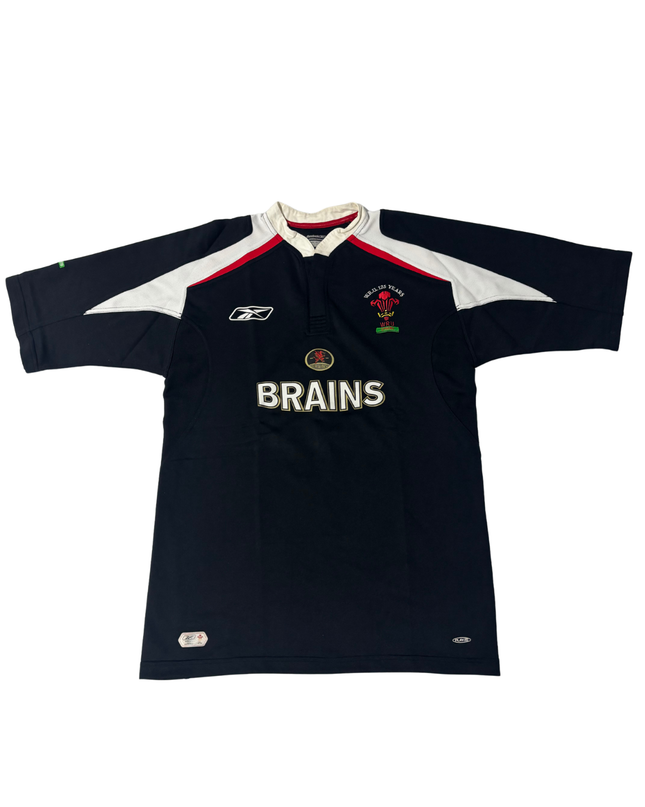Wales Union WRU 125 Years Brains Sponsor Jersey - M