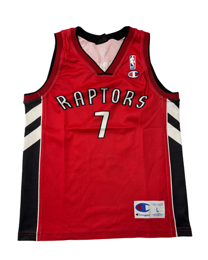 Champion NBA Toronto Raptors Andrea Bargnani #7 Red Basketball Jersey - S