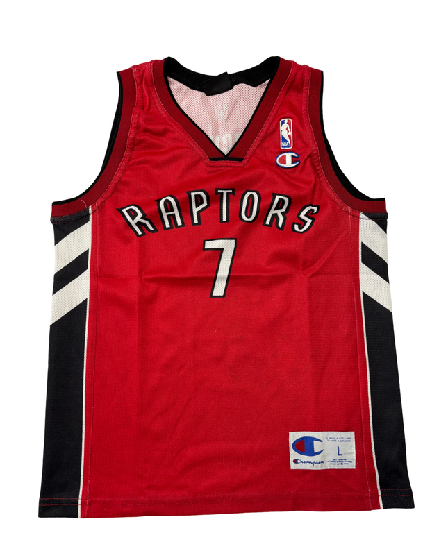 Champion NBA Toronto Raptors Andrea Bargnani #7 Red Basketball Jersey - S