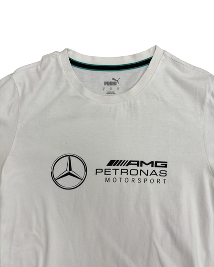 Puma Mercedes AMG Petronas Motorsport White Graphic T-Shirt - S