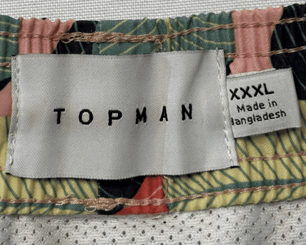 Topman Leaf Print Board Shorts