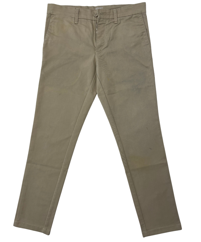 Carhartt WIP Khaki Beige Work Chino Pants - L | Waist: 34"