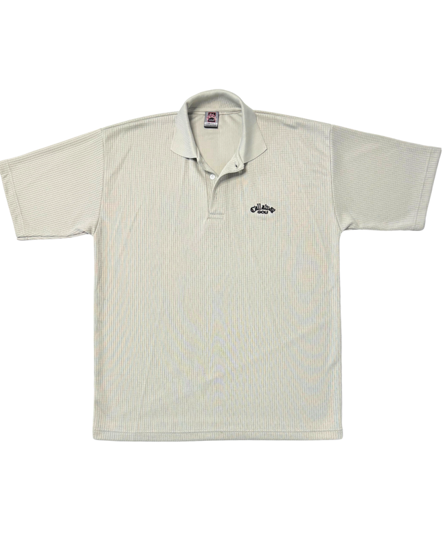Callaway Golf California Collection Beige Textured Polo Shirt