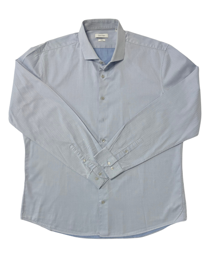 Calvin Klein Light Blue Fitted Dress Shirt