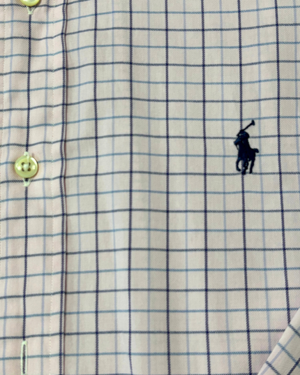 Ralph Lauren Yarmouth Pink & Navy Checked Button-Down Shirt