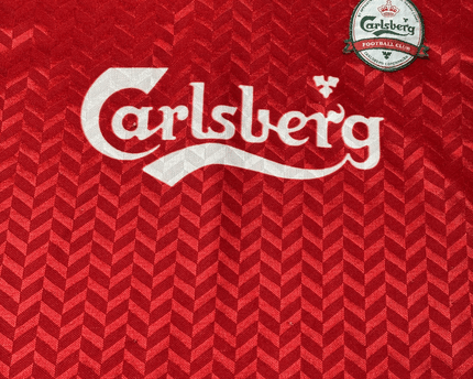 Carlsberg Football Club Retro Red Polyester Jersey