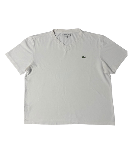 Lacoste Sport White V-Neck T-Shirt - XL