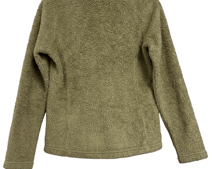 Patagonia Khaki Quarter-Zip Deep-Pile Fleece Jacket