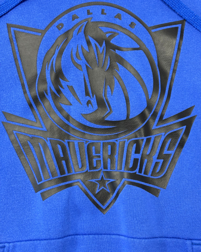 Nike NBA Dallas Mavericks Blue Black Logo Pullover Hoodie