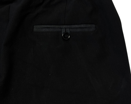 Zara Basic Black Drawstring Waist Trousers