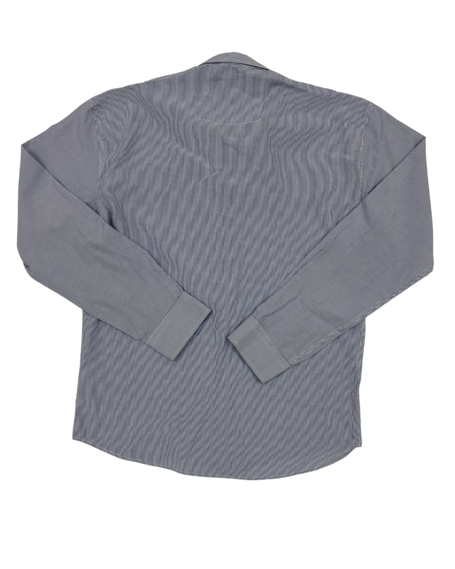 Tommy Hilfiger USA95 Navy & White Pinstripe Shirt - M