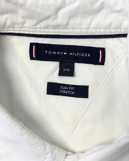 Tommy Hilfiger Slim Fit Stretch White Button-Down Shirt