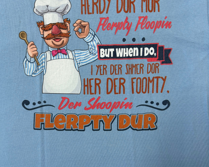 Fruit of the Loom Muppets Swedish Chef Funny Quote Graphic T-Shirt - L