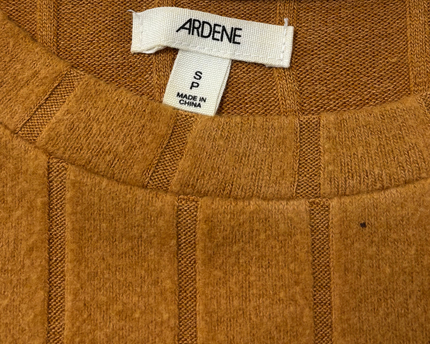 Ardene Caramel Brown Wide Ribbed Knit Top