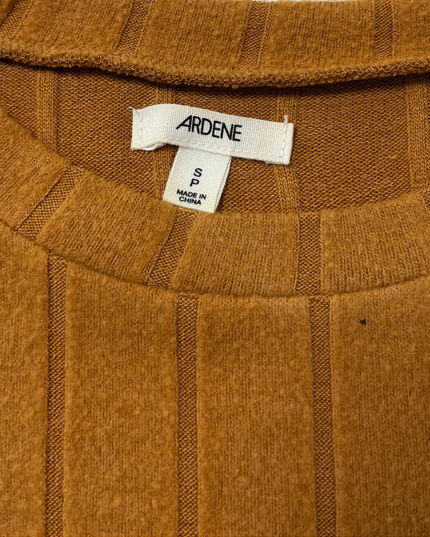 Ardene Caramel Brown Wide Ribbed Knit Top