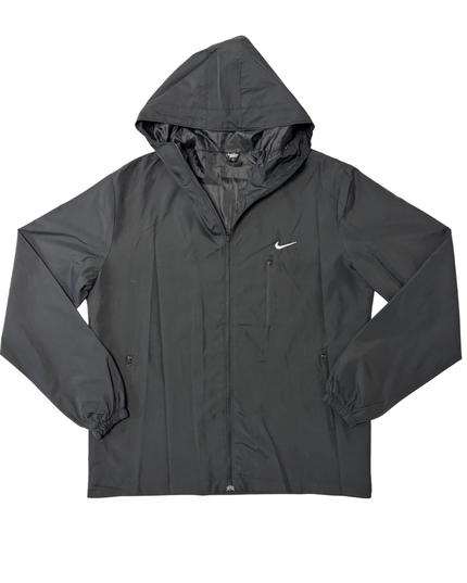 Nike Black Lightweight Hooded Windbreaker Jacket