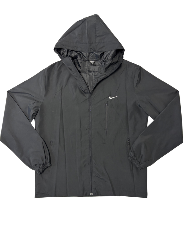 Nike Black Lightweight Hooded Windbreaker Jacket