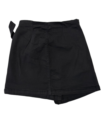 Stradivarius Black Belted Mini Skirt - S | Waist: 28"