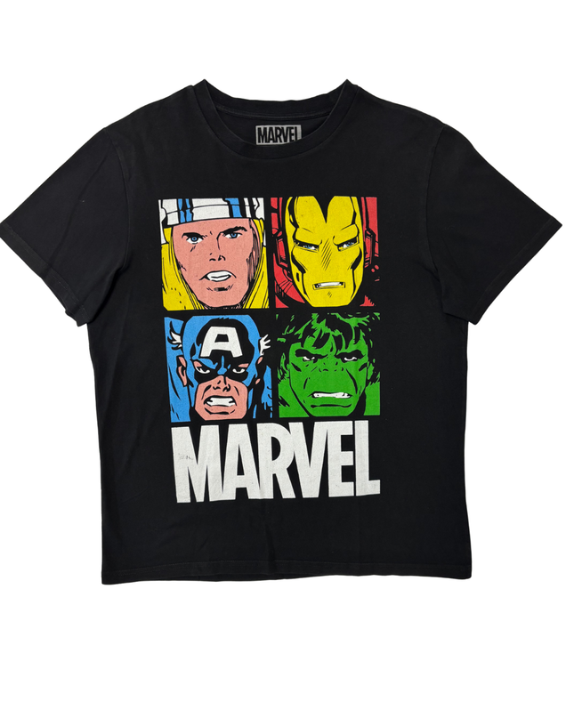 Marvel Comics Retro Avengers Black T-Shirt - M