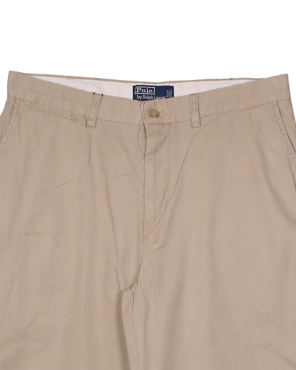 Ralph Lauren Classic Fit Beige Cotton Chino Pants